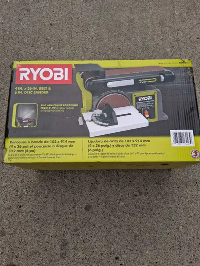 Ryobi 4 in. x 36 in. Belt & 6 in. Disc Sander, View more