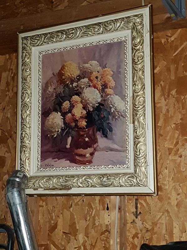 Still life flower oil painting by Rudolph Colao Arts & Collectibles