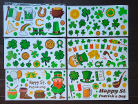 St-Patrick vinyl ornaments 108pcs brand new/décorations vinyle