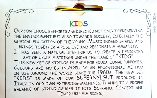 Aquilla KIDS EDUCATIONAL UKULELE STRINGS in Guitars in City of Toronto - Image 3