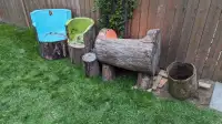 Log rustic furniture