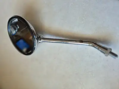 Chrome motorcycle mirror.. No idea what it came off of.......$20