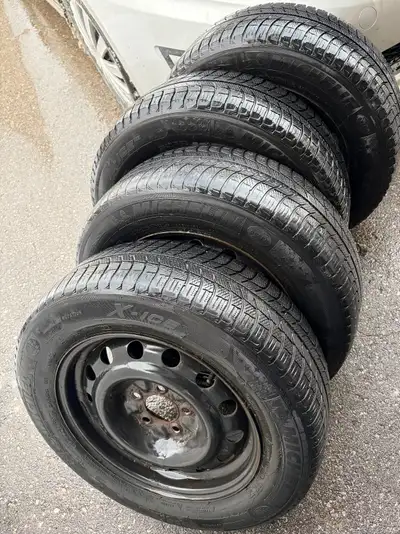 4 used winter tires: • Brand: Michelin X-ICE، one of the best brands • Size: 205/65 R16 • Made in: J...