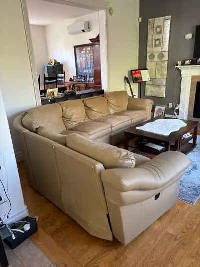 modular/sectional leather sofa, View more