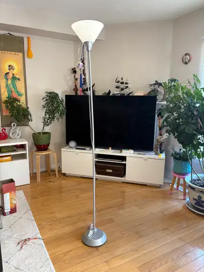 2 IKEA lamps 1 ikea bed light and winners wall clock, View more