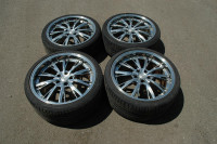 Jdm 19" Anhelo Deepdish Staggerd Rims/Tires (19x8.5/9.5jj)