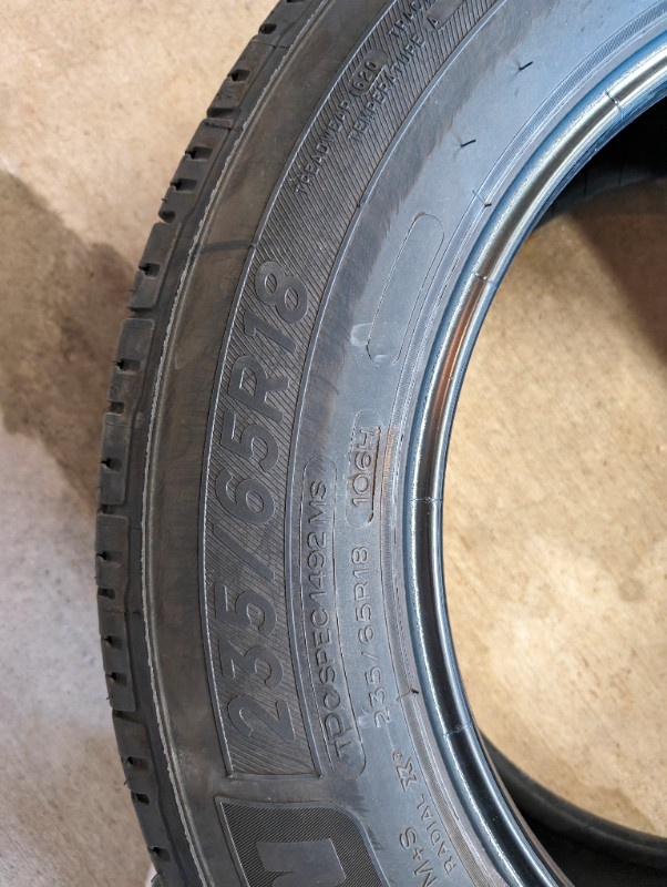 Used Michelin Premier LTX Tires - 235/65R18 in Tires & Rims in London - Image 3