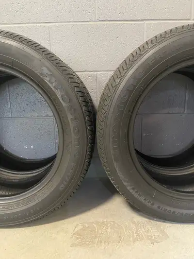 Set4️⃣. 185/60R15 84H Firestone FR710. FIRM $70: Four Used All Seasons Tires. FIRM Tires Tread Depth...