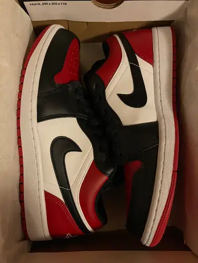 Nike Air Jordan 1 Low Bred Toe - Size 8 Men, View more