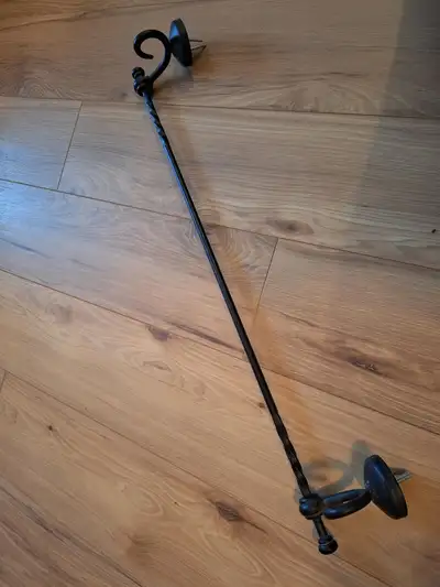26”L Black Towel Bar, View more
