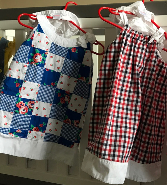 New Gymboree Patchwork and Gingham Dresses 18-24mo in Clothing - 18-24 Months in Edmonton - Image 2