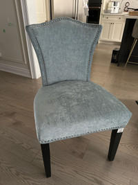$135 each blue dinning room chairs