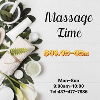 Relaxation massages $39.95-30m