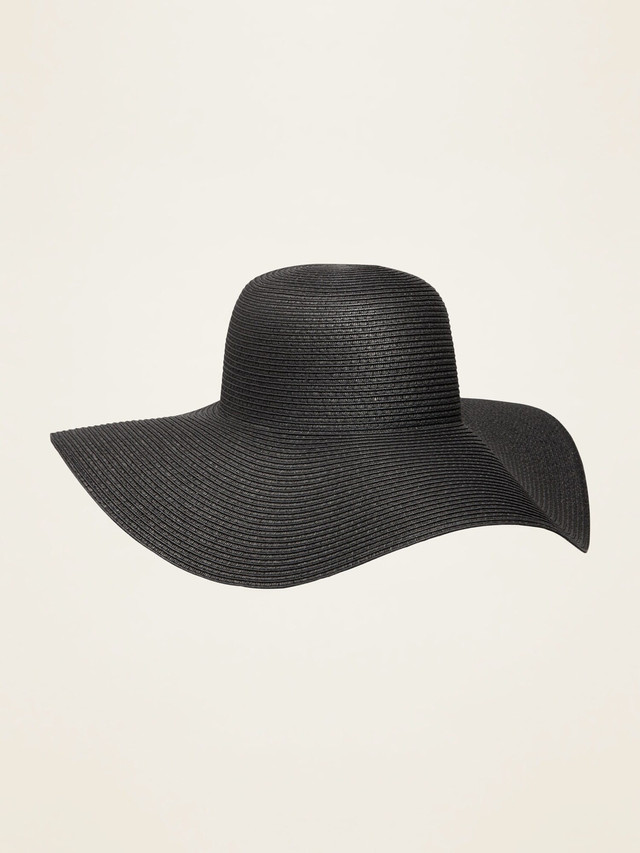 Old Navy Braided Wide-Brim Black Sun Hat in Women's - Other in Oshawa / Durham Region - Image 2