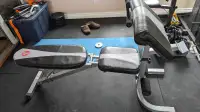 FID Adjustable workout Bench w/preacher curl 