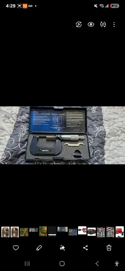Mastercraft Micrometer w/ Case – Like New, View more