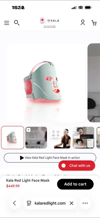 Used for around 6 months (not consistently) so its still in good condition! Both red light therapy m...