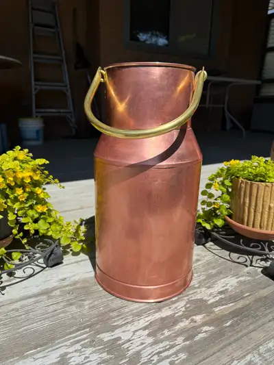 Large Antique Copper Can, View more