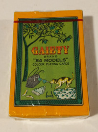 Gaiety Vintage Color Playing Cards Circa 1960s Sealed Models