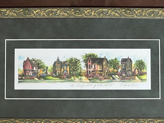 “Sunny Side of the Street” Framed Print in Arts & Collectibles in Belleville - Image 3