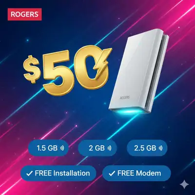 Blazing Fast Rogers Fiber: Stream, Game, Work with Zero Lag., View more