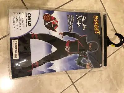 Ninja Stealth Costume for a girl or boy Size 8-10, View more