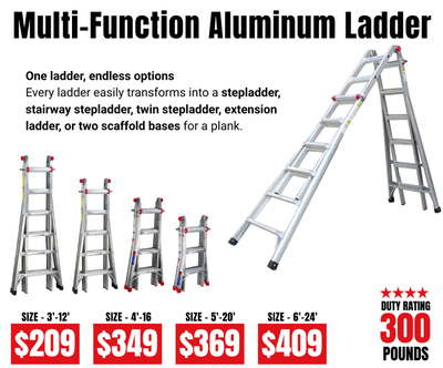 Multi-Function Aluminum Ladder, View more