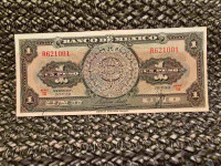 Mexican 1 Peso Series IU Banknote