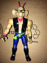 1994 Galoob Biker Mice Throttle and Lectromag action figures