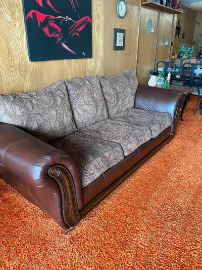 Beautiful couch loveseat and chase lounge, View more