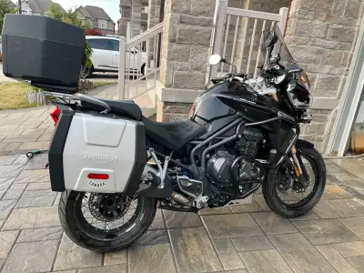 This bike is ready to Alaska trip now. Selling my Triumph Tiger Explorer 1200, a versatile touring m...