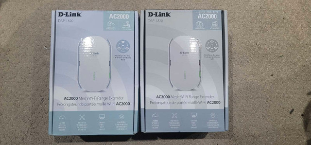 D-Link Mesh Network Kit: 1 DIR-3040 Wireless Router & 2 DAP-1820 in Networking in St. Catharines - Image 2