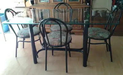 Tempered Glass Top Dining Set - 5 piece, View more