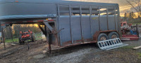 14 foot Corn pro livestock trailer 
