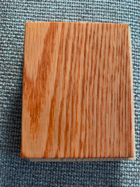 Box of BiYork golden oak solid oak hardwood flooring - new