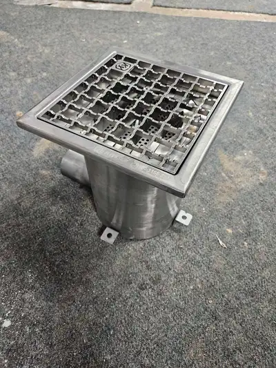 Industrial stainless steel floor drain