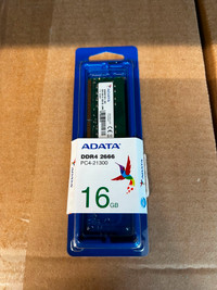 ADATA DDR4 16GB 2666  Mémoire Neuf