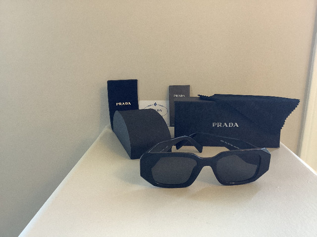 NEW PRADA WOMENS HONEY FRAME CATWALK SUNGLASSES. in Women's - Bags & Wallets in Fort McMurray - Image 4