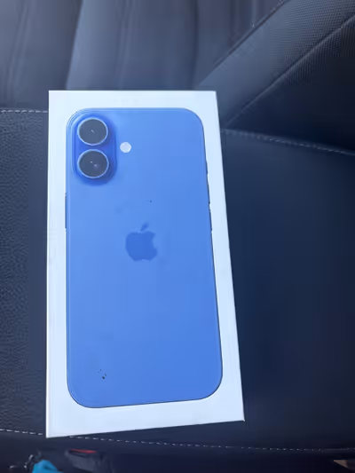 selling to upgrade I phone 16 ultramarine 93% battery life comes with box no scratches or dents