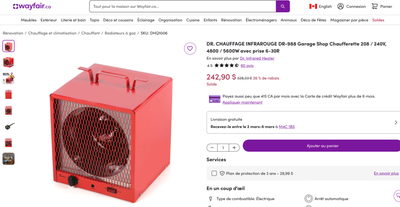 Chaufferette/Radiateur industrielle 5,6 kW : Neuve, View more