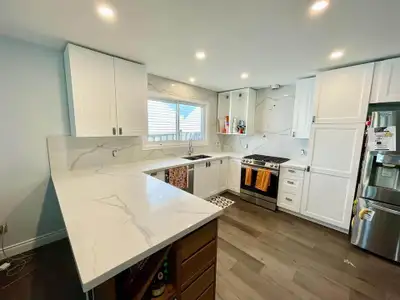 Quartz Kitchen Countertops | Backsplash | Island ✅✅, View more