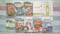 Wii Music, Just Dance, Lego, Sports, Rock Band, Play, Fit