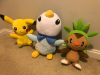 Pokémon large stuff animals approximately 13”-15” inches