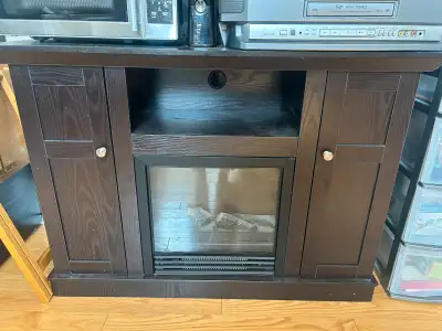 plug in fireplace console, View more