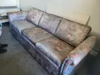 Sofa and loveseat for sale asking for $160 call 780 905 3198