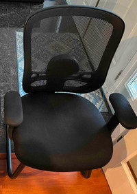 Black Mesh Sled Base Office Chairs