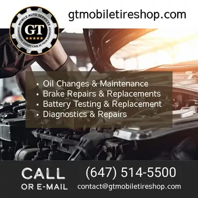 Seasonal tire swap on rim ☀️ Get Your Car & RV Road Trip-Ready with GT Mobile Auto Services! ️ Call/...