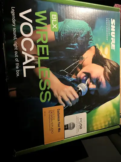 wireless mic- Shure BLX - PG58, View more