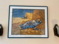 Van Gogh "La Siesta" Framed print