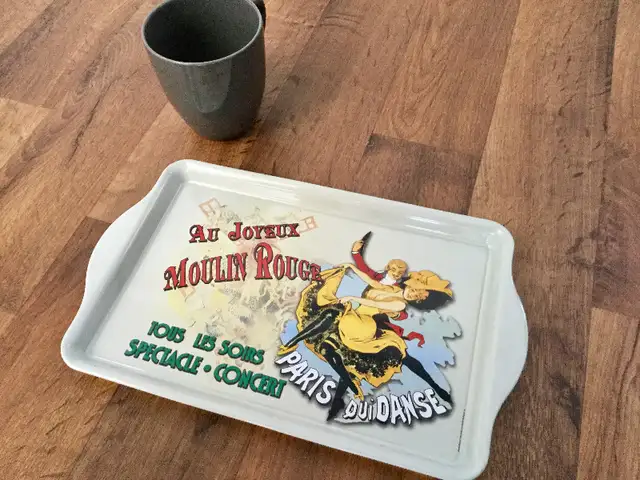 PLATEAU STYLE VINTAGE MOULIN ROUGE METAL TRAY FRANCE PARIS62863733629059124